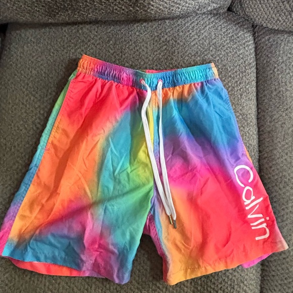 Calvin Klein Multicolor Swim Shorts - Picture 1 of 1